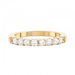 Alliance de mariage en or jaune pour future épouse | Diamants 0.40 carats